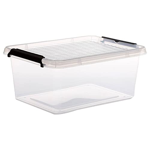 5five - transparente plastikdose "clip n box" 12,5l von 5 five simply smart