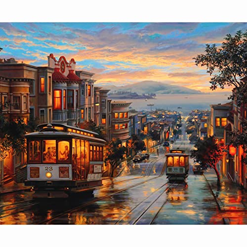 51buyoutgo Kreuzstich-Set, Stadt-Landschaft, 11 Karat, einfach, lustig, vorgedruckt, geprägt, Kreuzstich-Set für Anfänger und Erwachsene 51buyoutgo Kreuzstich-Set, Stadt-Landschaft, 11 Karat, einfach, lustig, vorgedruckt, geprägt, Kreuzstich-Set für Anfänger und Erwachsene von 51buyoutgo