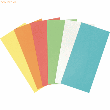 5Star Moderationskarten Rechteck 9.5x20.5cm VE=250 Stück sortiert 5Star Moderationskarten Rechteck 9.5x20.5cm VE=250 Stück sortiert von 5Star