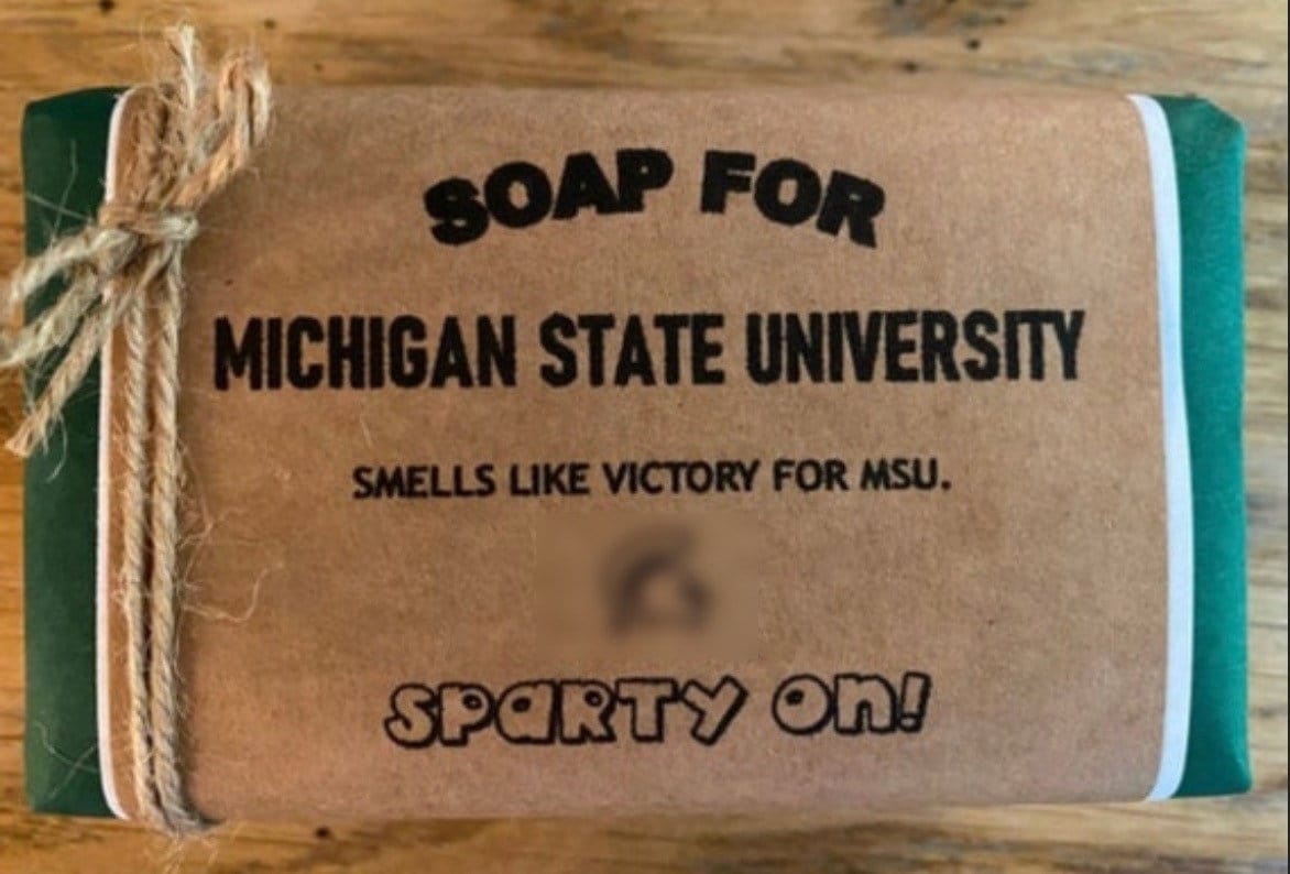 Michail State Universität Seife - Msu Spartans Geschenk Für College, Care Paket von DopeSoapzz