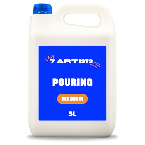 7 Artists Pouring Medium Acryl Glänzend 5L - Acryl Medium Pouring Fluid für Acrylfarben | Kunst & Malen 7 Artists Pouring Medium Acryl Glänzend 5L - Acryl Medium Pouring Fluid für Acrylfarben | Kunst & Malen von 7 Artists