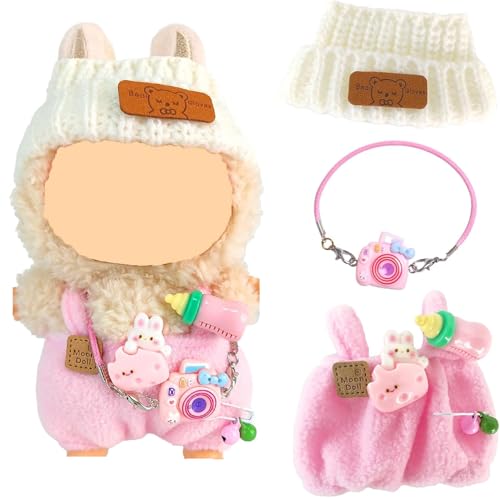 La-bubu Kleidung für Puppe,La-bu Accessories for Doll,Kuscheltier Kleidung Outfit nur Bekleidungs zubehör für 17cm Labu Plush,Mini Puppen Kleidung Set mit Flaschentragetuch Kamera,Puppenkleidung La-bubu Kleidung für Puppe,La-bu Accessories for Doll,Kuscheltier Kleidung Outfit nur Bekleidungs zubehör für 17cm Labu Plush,Mini Puppen Kleidung Set mit Flaschentragetuch Kamera,Puppenkleidung von 71Nmly