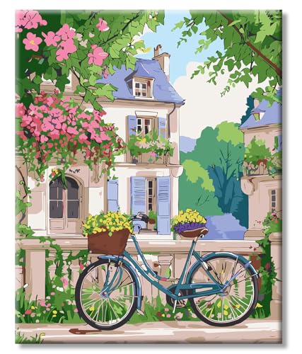 Erwachsene Malen Nach Zahlen 40x50cm, Paint by Numbers Landschaft Blumen Knitterfreie Leinwand Bilder, mit Pinsels und Acrylfarbe kit, DIY Handgemalt Ölgemälde für Geschenke und Wandbilder Wohnzimmer Erwachsene Malen Nach Zahlen 40x50cm, Paint by Numbers Landschaft Blumen Knitterfreie Leinwand Bilder, mit Pinsels und Acrylfarbe kit, DIY Handgemalt Ölgemälde für Geschenke und Wandbilder Wohnzimmer von 77iiAii