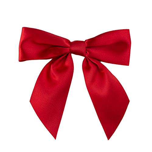 7Rainbows 20 x rote Satinschleifen für Bastelarbeiten, Nähen, Scrapbooking, Hochzeit und Geschenkverpackungen von 7Rainbows