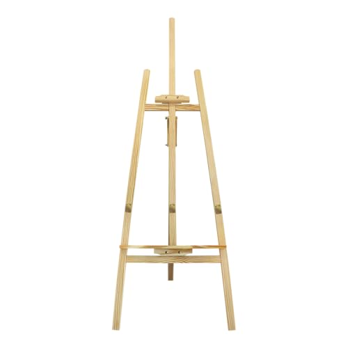 Professionelle Künstlerstaffelei aus Holz, 150 cm Höhenverstellbar, Tragbarer A-Rahmen Leinwandständer für Studio, Malerei, Ausstellung & Hochzeitsdekoration von 7Sevenjokers