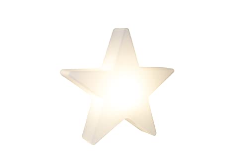 8 seasons design Shining Star LED Weihnachtsstern Ø 60 cm (Weiß), E27 Fassung inkl. Leuchtmittel in warmweiß, Stern beleuchtet, Weihnachts-Deko, Winter-Deko, für außen und innen von 8 seasons