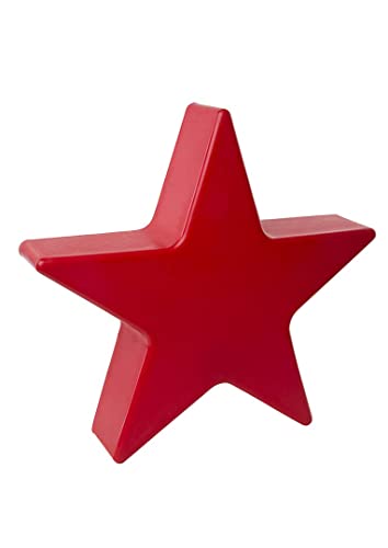 8 seasons design Shining Star LED Weihnachtsstern Ø 40 cm (Rot), E27 Fassung inkl. Leuchtmittel in warmweiß, Stern beleuchtet, Weihnachts-Deko, Winter-Deko, für außen und innen von 8 seasons