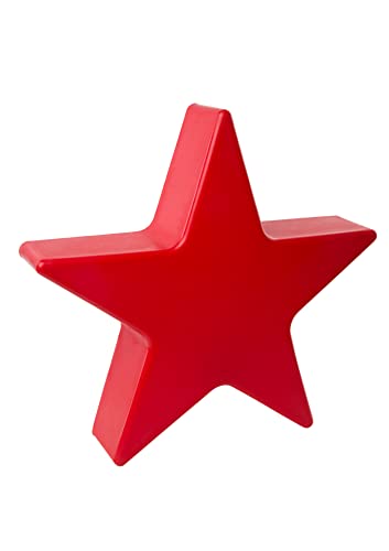 8 seasons design Shining Star LED Weihnachtsstern Ø 80 cm (Rot), E27 Fassung inkl. Leuchtmittel in warmweiß, Stern beleuchtet, Weihnachts-Deko, Winter-Deko, für außen und innen von 8 seasons