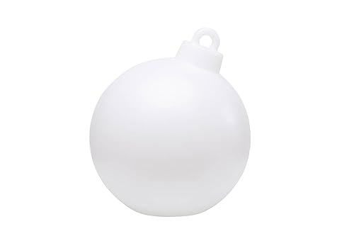 8 seasons design Shining Christmas Ball LED Weihnachtskugel (33 cm, weiß) E27 Fassung inkl. Leuchtmittel in warmweiß, als Weihnachts-Deko, Winter-Deko, für außen und innen von 8 seasons