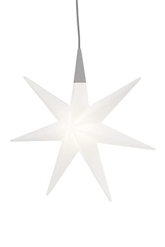 8 seasons design Shining Glory Star LED Weihnachtsstern (55 cm, weiß) mit Farbwechsler (15 Farben), inkl. Leuchtmittel, hängender Stern, beleuchtete Weihnachtsdeko, für innen + außen von 8 seasons
