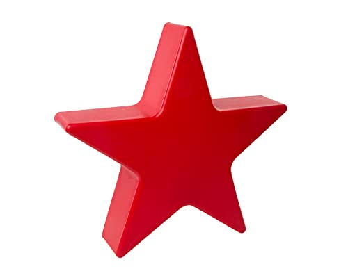 8 seasons design Shining Star XXL LED Weihnachtsstern Ø 100 cm (Rot), E27 Fassung inkl. Leuchtmittel in warmweiß, Großer beleuchteter Stern, Weihnachts-Deko, Winter-Deko, für außen + innen von 8 seasons
