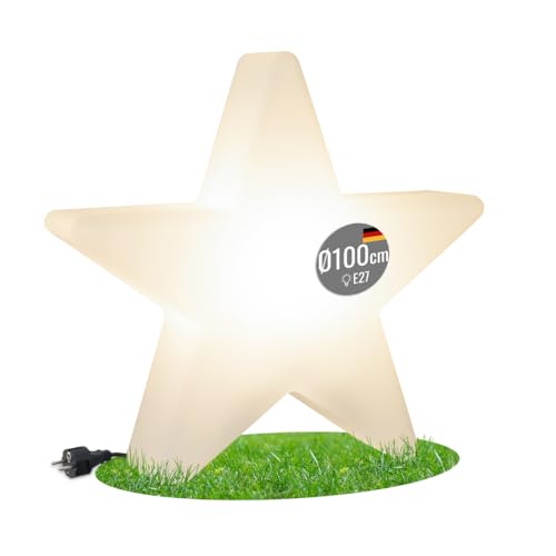 8 seasons design | warmweiße LED Beleuchtung | Stern Shining Star (Ø 100 cm, UV-beständig, Weihnachtsstern Indoor & Outdoor) | weiß von 8 seasons