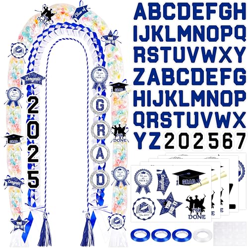 Blue Graduation Decorations 2025 DIY Candy Leis Making Kit - Hawaiian Congrats Grade Necklaces Party Supplies Blue Graduation Decorations 2025 DIY Candy Leis Making Kit - Hawaiian Congrats Grade Necklaces Party Supplies von 80UncleKimby