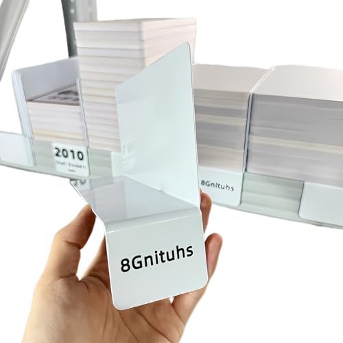 8Gnituhs 50 Stück Regalteiler, Karteikartenhalter, Etiketten für Lagerbehälter, Bibliothekskartentaschen, großer Etikettendrucker für Lagerbehälter von 8Gnituhs