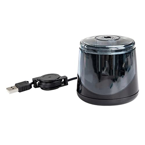 8KLANMMQ Elektrischer USB-Bleistiftspitzer, automatischer Spitzer für Büro, Schule, Einzelloch (Farbe: einfarbig, Größe: 1) (D 1) von 8KLANMMQ