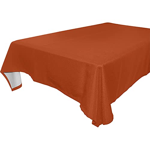 Tischdecke Einfache Rostfarbe Table Cloth Schmutzabweisend Tischtuch Wasserabweisend Outdoor Tischdecke Für Abendessen Tischplatte Parteien 137x183 cm von 917