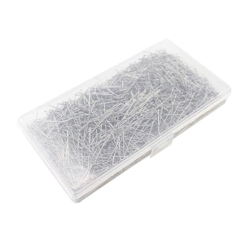 2000 Stück Stecknadeln mit, Map Pins Anstecknadeln, Stecknadeln Nähen Pins für Stoff,Karte mit Dose,für Basteln Nähen Säumen Craft,Jewelry Komponenten Dekoration (Silver, One Size) von 95sCloud-1