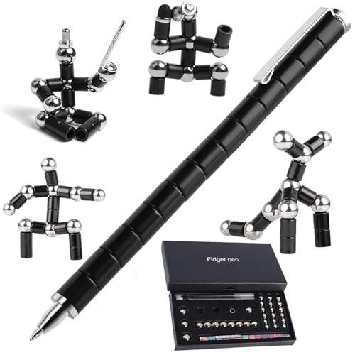 95sCloud-1 Magnetischer Kugelschreiber, Magnetic Pen Fidget Toys, Magnetstifte Fidget Pen Bunt, Multifunktions Magnetstift, Magnetism Stiftes Druckkugelschreiber für Männer, Frauen, Teenager (Black) 95sCloud-1 Magnetischer Kugelschreiber, Magnetic Pen Fidget Toys, Magnetstifte Fidget Pen Bunt, Multifunktions Magnetstift, Magnetism Stiftes Druckkugelschreiber für Männer, Frauen, Teenager (Black) von 95sCloud-1