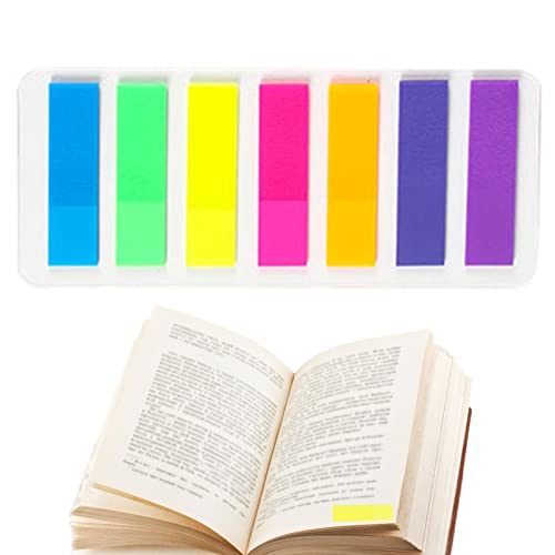 A/R Selbstklebende Etiketten, fluoreszierende Haftnotizen für Seitenmarker, einzigartiges Design, wasserdicht, beschreibbar, klebende Etiketten von A/R