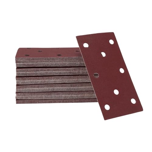 A ABSOPRO 70 Stk Rechteckiges Schleifpapier 8 Löcher 120 Körnung Haken Und Schlaufe Schleifblätter Universal Für Automotive Refinishing 180x95mm Aluminiumoxid Rot A ABSOPRO 70 Stk Rechteckiges Schleifpapier 8 Löcher 120 Körnung Haken Und Schlaufe Schleifblätter Universal Für Automotive Refinishing 180x95mm Aluminiumoxid Rot von A ABSOPRO