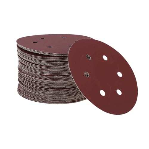 A ABSOPRO 70 Stk Runde Schleifscheiben 6 Loch 1200 Körnung Haken und Schlaufe Schleifblätter Universell Für Automotive Refinishing 150x150mm Aluminiumoxid Rot A ABSOPRO 70 Stk Runde Schleifscheiben 6 Loch 1200 Körnung Haken und Schlaufe Schleifblätter Universell Für Automotive Refinishing 150x150mm Aluminiumoxid Rot von A ABSOPRO