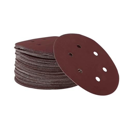 A ABSOPRO 70 Stk Runde Schleifscheiben 6 Loch 1500 Körnung Haken Und Schlaufe Schleifblätter Universal Für Automotive Refinishing 150x150mm Aluminiumoxid Rot A ABSOPRO 70 Stk Runde Schleifscheiben 6 Loch 1500 Körnung Haken Und Schlaufe Schleifblätter Universal Für Automotive Refinishing 150x150mm Aluminiumoxid Rot von A ABSOPRO