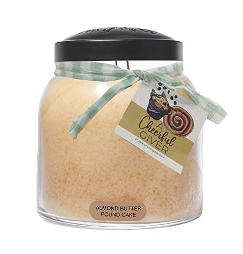 A Cheerful Giver Almond Butter Pound Cake 34 oz. Papa Jar Candle Duftkerze im Glas, Mandelbutterkuchen, ca. 970 ml, Paraffinwachs, 970 A Cheerful Giver Almond Butter Pound Cake 34 oz. Papa Jar Candle Duftkerze im Glas, Mandelbutterkuchen, ca. 970 ml, Paraffinwachs, 970 von A Cheerful Giver