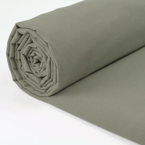 A-Express 100% Baumwollstoff - 150 cm (60 Zoll) Breit – Uni Baumwoll stoff Meterware - Ideal für Patchwork, Nähen, Vorhang, Futter, Bettwäsche, Schneiderei, Kissenbezüge - Grau 0.5 Meter von A-Express