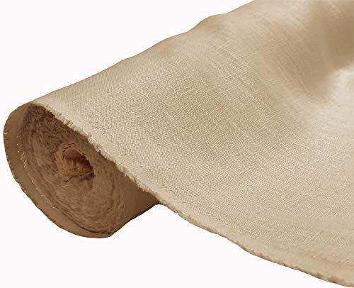 A-Express Naturrein Leinen Stoff Sanft Kleidung Reines Leinenstoff für Handarbeit Nähen Heimwerken Schneiderei Kreuzstich Mode Tasche 100% Leinen 140cm Breite - 1 Meter 100cm x 140cm Beige A-Express Naturrein Leinen Stoff Sanft Kleidung Reines Leinenstoff für Handarbeit Nähen Heimwerken Schneiderei Kreuzstich Mode Tasche 100% Leinen 140cm Breite - 1 Meter 100cm x 140cm Beige von A-Express