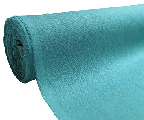 A-Express Naturrein Leinen Stoff Sanft Kleidung Reines Leinenstoff für Handarbeit Nähen Heimwerken Schneiderei Kreuzstich Mode Tasche 100% Leinen 140cm Breite - 2 Meter 200cm x 140cm Blau A-Express Naturrein Leinen Stoff Sanft Kleidung Reines Leinenstoff für Handarbeit Nähen Heimwerken Schneiderei Kreuzstich Mode Tasche 100% Leinen 140cm Breite - 2 Meter 200cm x 140cm Blau von A-Express