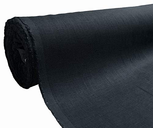 A-Express Naturrein Leinen Stoff Sanft Kleidung Reines Leinenstoff für Handarbeit Nähen Heimwerken Schneiderei Kreuzstich Mode Tasche 100% Leinen 140cm Breite - Halber Meter 50cm x 140cm Dunkler Denim A-Express Naturrein Leinen Stoff Sanft Kleidung Reines Leinenstoff für Handarbeit Nähen Heimwerken Schneiderei Kreuzstich Mode Tasche 100% Leinen 140cm Breite - Halber Meter 50cm x 140cm Dunkler Denim von A-Express