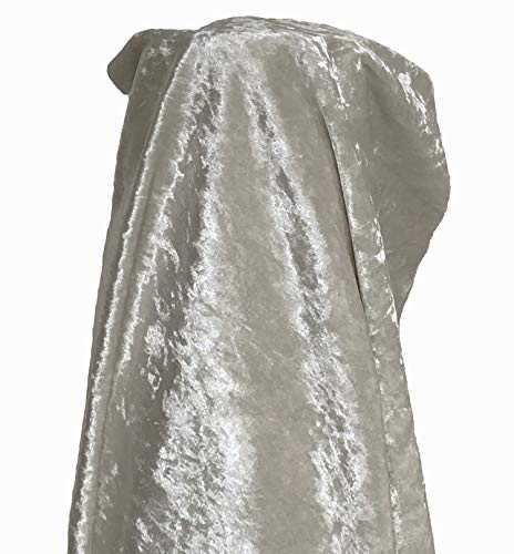 A-Express Stoff Pannesamt Sanft Samt Karneval Bekleidung Kostüm Dekostoff Gardinenstoff Schneiderei Stoff 140cm Breite - Halber Meter 50cm x 140cm Perlgrau A-Express Stoff Pannesamt Sanft Samt Karneval Bekleidung Kostüm Dekostoff Gardinenstoff Schneiderei Stoff 140cm Breite - Halber Meter 50cm x 140cm Perlgrau von A-Express