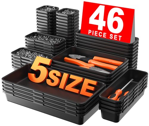 A-LuGei【46 Stück【5 GRÖSSE】 Sortierbox Schubladen Organizer,Werkzeug Organizer Werkstatt, werkzeug aufbewahrung,Schubladen Ordnungssystem für Werkstatt Zubehör Büro Küche Badezimmer Garage sortierbox A-LuGei【46 Stück【5 GRÖSSE】 Sortierbox Schubladen Organizer,Werkzeug Organizer Werkstatt, werkzeug aufbewahrung,Schubladen Ordnungssystem für Werkstatt Zubehör Büro Küche Badezimmer Garage sortierbox von A-LuGei