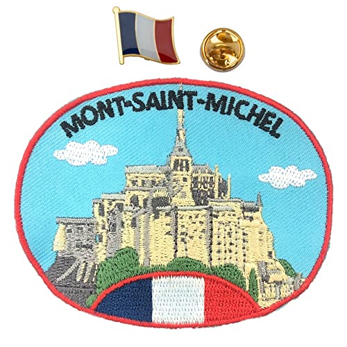 A-ONE Mont Saint Michel bestickter Aufnäher + modische Anstecknadel, patriotisches Zubehör-Bundle, Wahrzeichen-Patch und Brosche, perfekt für Herrenanzüge, Hemden, Rucksäcke, Laptops NO.443P A-ONE Mont Saint Michel bestickter Aufnäher + modische Anstecknadel, patriotisches Zubehör-Bundle, Wahrzeichen-Patch und Brosche, perfekt für Herrenanzüge, Hemden, Rucksäcke, Laptops NO.443P von A-ONE