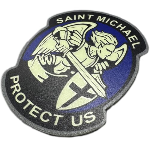 Aufnäher St. Michael Erzengel PVC - Taktischer militärischer Schutzpatch, hochwertiges Emblem für Rucksäcke und Kleidung, 8 x 5 cm von A TODA LECHE