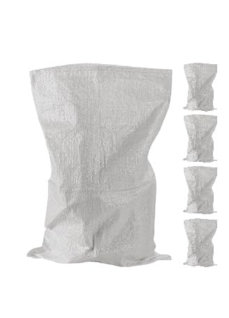 A&A SUPPLIES UK - Gewebte Müllsäcke für Bauschutt, weiß, 50 x 80 cm – robuster Gartenabfallsack – robuster Jumbo-Sack aus Polypropylen, 50 x 76,2 cm, Weiß, 5 Stück A&A SUPPLIES UK - Gewebte Müllsäcke für Bauschutt, weiß, 50 x 80 cm – robuster Gartenabfallsack – robuster Jumbo-Sack aus Polypropylen, 50 x 76,2 cm, Weiß, 5 Stück von A&A SUPPLIES UK