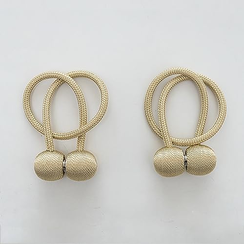 A.Monamour 2 Stück Magnetische Gardinen Vorhang Raffhalter Vorhanghalter Stark Magnete Schnallen Holdbacks Halter Haken Clip - goldbeige A.Monamour 2 Stück Magnetische Gardinen Vorhang Raffhalter Vorhanghalter Stark Magnete Schnallen Holdbacks Halter Haken Clip - goldbeige von A.Monamour
