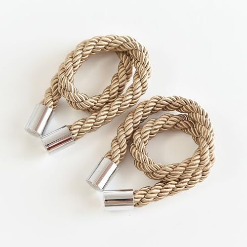 A.Monamour 2 Stück Magnetische Vorhang Raffhalter Vorhanghalter Gardinenhalter Halterungen Modern Gardinen Spangen Halter Stark Magnete Seil Kordel Gewebte Schnallen Dekoration - braun A.Monamour 2 Stück Magnetische Vorhang Raffhalter Vorhanghalter Gardinenhalter Halterungen Modern Gardinen Spangen Halter Stark Magnete Seil Kordel Gewebte Schnallen Dekoration - braun von A.Monamour