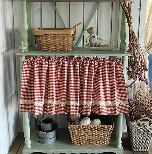 A.Monamour Gardine Scheibengardinen Kurzstores Baumwolle Rot Weiß Karierte Spitze Ländliches Bauernhaus Gingham Kurzvorhang Kurzgardinen Küchengardine Küchenvorhang Volants Küche Fenster Kurz Vorhang A.Monamour Gardine Scheibengardinen Kurzstores Baumwolle Rot Weiß Karierte Spitze Ländliches Bauernhaus Gingham Kurzvorhang Kurzgardinen Küchengardine Küchenvorhang Volants Küche Fenster Kurz Vorhang von A.Monamour
