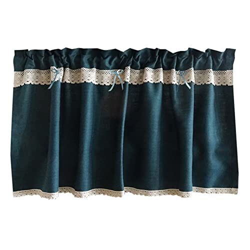 A.Monamour Gardine Scheibengardinen Kurzstores Dunkelgrüner Baumwoll Polyester Stoff Blickdicht Weißer Spitze Kurzvorhang Kurzgardinen Küchengardine Küchenvorhang Volants Küche Fenster Kurz Vorhang A.Monamour Gardine Scheibengardinen Kurzstores Dunkelgrüner Baumwoll Polyester Stoff Blickdicht Weißer Spitze Kurzvorhang Kurzgardinen Küchengardine Küchenvorhang Volants Küche Fenster Kurz Vorhang von A.Monamour