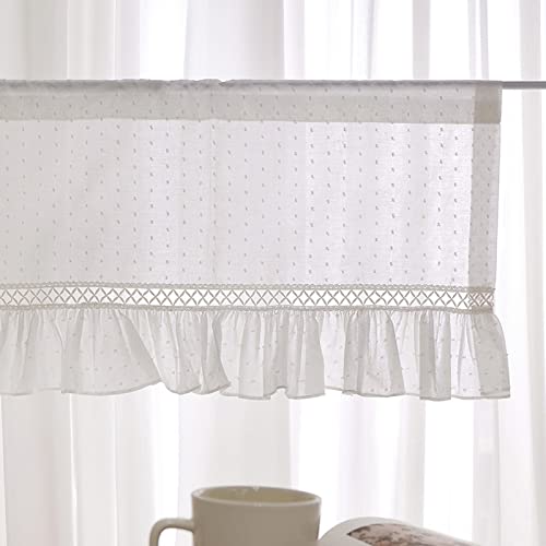 A.Monamour Gardine Scheibengardinen Kurzstores Schiebevorhänge Bauernhaus Pom-Pom aus Weißer Baumwolle Bestickt Kurzgardinen Küchengardine Küchenvorhang Küche Fenster Kurz Vorhang Stores Bistrogardine A.Monamour Gardine Scheibengardinen Kurzstores Schiebevorhänge Bauernhaus Pom-Pom aus Weißer Baumwolle Bestickt Kurzgardinen Küchengardine Küchenvorhang Küche Fenster Kurz Vorhang Stores Bistrogardine von A.Monamour