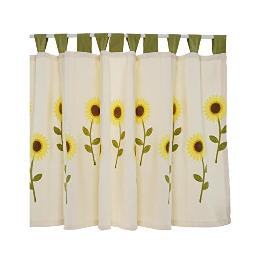 A.Monamour Gardine Scheibengardinen Kurzstores Schiebevorhänge Botanische Beige Baumwoll Leinen Stickerei Sonnenblumen Blickdicht Kurzvorhang Kurzgardinen Küche Vorhang Fenster Kurz Bistrogardine A.Monamour Gardine Scheibengardinen Kurzstores Schiebevorhänge Botanische Beige Baumwoll Leinen Stickerei Sonnenblumen Blickdicht Kurzvorhang Kurzgardinen Küche Vorhang Fenster Kurz Bistrogardine von A.Monamour