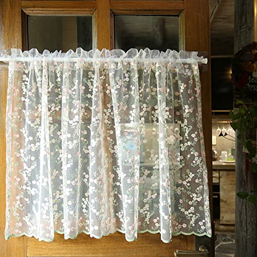 A.Monamour Gardine Scheibengardinen Kurzstores Transparenter Voile Vorhang Blumen Stickerei Texturiert Kurzgardinen Küchengardine Küchenvorhang Küche Vorhang Fenster Kurz Stores Bistrogardine A.Monamour Gardine Scheibengardinen Kurzstores Transparenter Voile Vorhang Blumen Stickerei Texturiert Kurzgardinen Küchengardine Küchenvorhang Küche Vorhang Fenster Kurz Stores Bistrogardine von A.Monamour