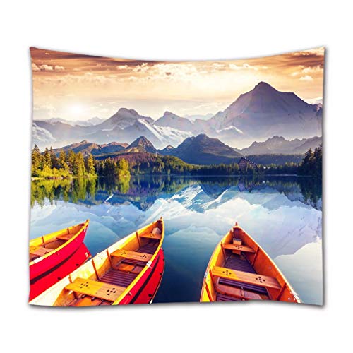 A.Monamour Wandteppiche Berg Wald Bäume Seen Boote Bewölkten Himmel Natur Landschaft Bild Kunstdruck Stoff Wandteppich Wandbehänge Wandbild Für Schlafzimmer Wohnzimmer 180x230cm A.Monamour Wandteppiche Berg Wald Bäume Seen Boote Bewölkten Himmel Natur Landschaft Bild Kunstdruck Stoff Wandteppich Wandbehänge Wandbild Für Schlafzimmer Wohnzimmer 180x230cm von A.Monamour