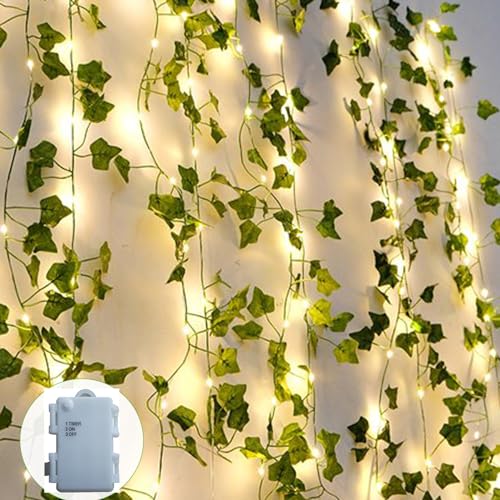 A.bigwhale Lichterkette Efeu Künstlich, Efeugirlande Lichterkette Innen 6m, Grüne Blatt Efeuranke mit 60 LED Licht, Lichterketten Batterie, Pflanzen Dekoration für Hochzeit Party A.bigwhale Lichterkette Efeu Künstlich, Efeugirlande Lichterkette Innen 6m, Grüne Blatt Efeuranke mit 60 LED Licht, Lichterketten Batterie, Pflanzen Dekoration für Hochzeit Party von A.bigwhale