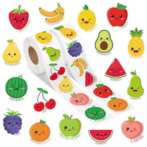 A1diee Religiöse Obst-Aufkleber, 1000 Stück, Farbe, Apfel, Wassermelone, Erdbeere, Schulanfang, Motivationsaufkleber, Bibel, christliche Dekoration für Kinder, Lehrer, Belohnung, Klassenzimmer, 16 A1diee Religiöse Obst-Aufkleber, 1000 Stück, Farbe, Apfel, Wassermelone, Erdbeere, Schulanfang, Motivationsaufkleber, Bibel, christliche Dekoration für Kinder, Lehrer, Belohnung, Klassenzimmer, 16 von A1DIEE