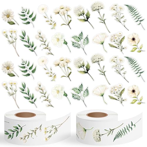 A1diee Aquarellfarbige Feldblumen Aufkleber Rolle - 1000 Stück Selbstklebende Roller Sticker Belohnungsaufkleber DIY Vinyl Siegelaufkleber für Scrapbooking Laptop Party Tasche A1diee Aquarellfarbige Feldblumen Aufkleber Rolle - 1000 Stück Selbstklebende Roller Sticker Belohnungsaufkleber DIY Vinyl Siegelaufkleber für Scrapbooking Laptop Party Tasche von A1DIEE