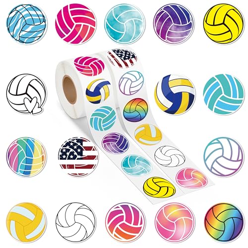 A1diee Cartoon Volleyball Aufkleber Rolle - 1000 Stück Selbstklebende Roller Sticker Belohnungsaufkleber DIY Vinyl Siegelaufkleber für Scrapbooking Laptop Party Tasche A1diee Cartoon Volleyball Aufkleber Rolle - 1000 Stück Selbstklebende Roller Sticker Belohnungsaufkleber DIY Vinyl Siegelaufkleber für Scrapbooking Laptop Party Tasche von A1DIEE