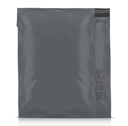 A2Z Versandtaschen, umweltfreundlich, 304 mm bis 406 mm, Grau, 100 Stück A2Z Versandtaschen, umweltfreundlich, 304 mm bis 406 mm, Grau, 100 Stück von A2Z