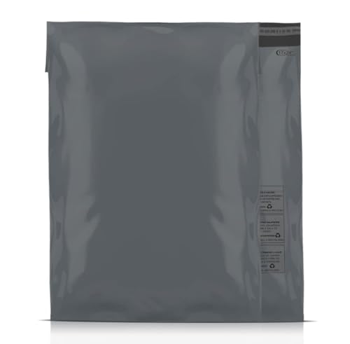 A2Z Versandtaschen aus Kunststoff, umweltfreundlich, 432 mm bis 610 mm, Grau, 50 Stück A2Z Versandtaschen aus Kunststoff, umweltfreundlich, 432 mm bis 610 mm, Grau, 50 Stück von A2Z